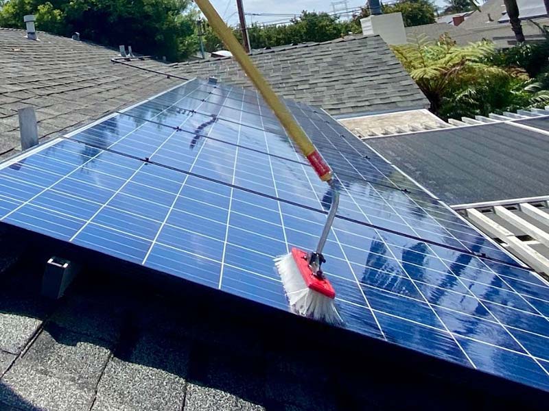 solar panel cleaning