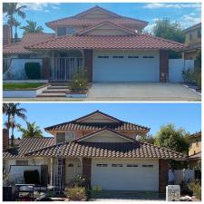 Roof Cleaning on Evergreen St. in Cypress, CA