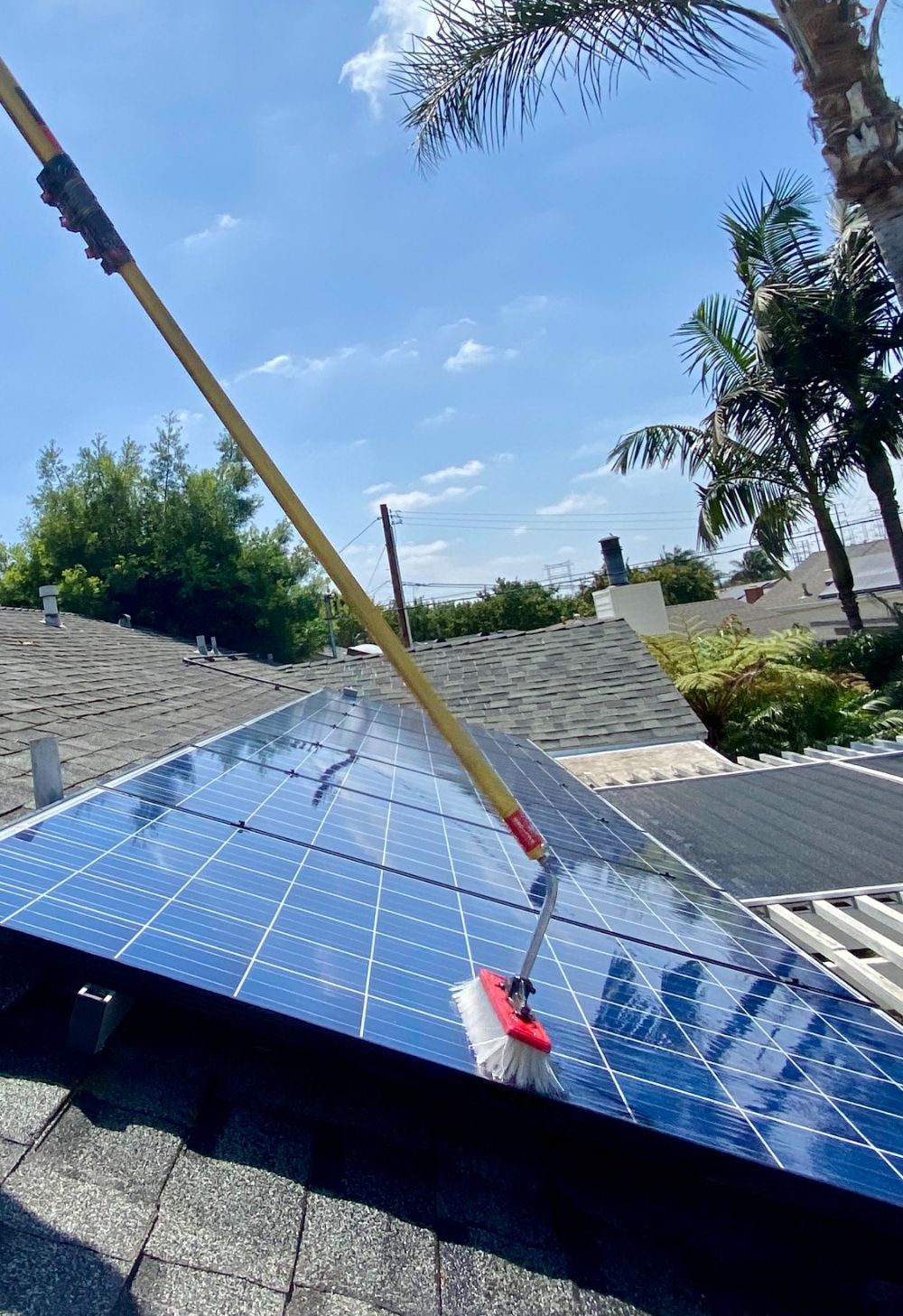 Solar panel clean Villa Park CA